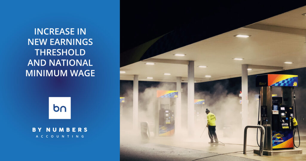 Effective 1 March 2023: New earnings threshold and national minimum wage